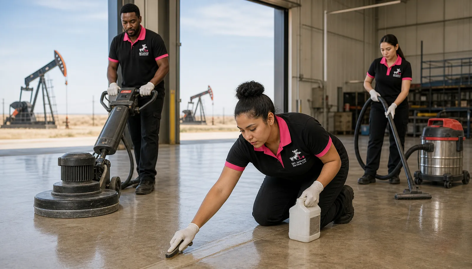 Concrete Floor Cleaning by S&T Janitorial